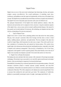 Digital Twins: Types, Applications, and Challenges
