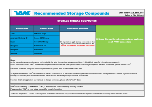 VAM Recommended Storage Compounds | Technical Guide