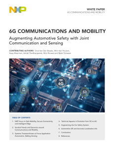 6G Communications & Automotive Safety: Joint Sensing White Paper