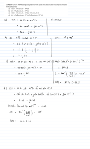 Phasor Conversion Problems & Solutions | Electrical Engineering