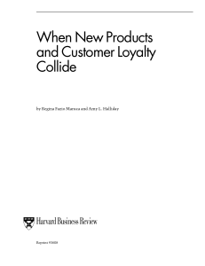 Pacer Shoes: New Products vs. Customer Loyalty - Case Study