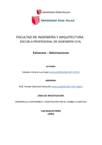 Esfuerzos - Deformaciones: Investigación en Ingeniería Civil