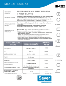 IMPERSAYER AISLAMAX FIBRADO: Datos T&eacute;cnicos y Aplicaci&oacute;n