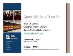 Open MPI Data Transfer Presentation