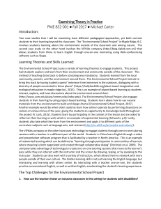 Environmental vs. Online Learning: A Case Study Analysis