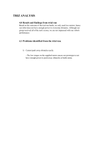 TRIZ Analysis: Robot Design & Obstacle Overcoming