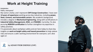 Work at Height Safety Training Presentation