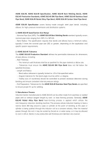 ASME B16.49 Pipe Bend Specification: Standards & Requirements