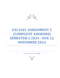 FAC1601 Assignment 5: Partnership Accounting Solutions