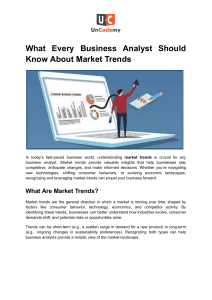 Market Trends: A Business Analyst's Guide