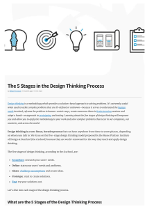 Design Thinking: The 5 Stages Explained
