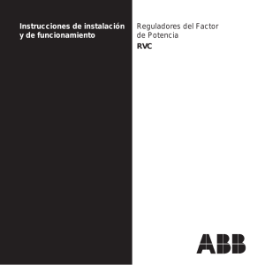 Manual de Instalaci&oacute;n y Operaci&oacute;n del Regulador de FP RVC