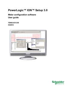 PowerLogic ION Setup 3.0 User Guide