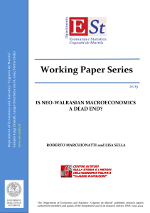 Neo-Walrasian Macroeconomics: A Dead End?