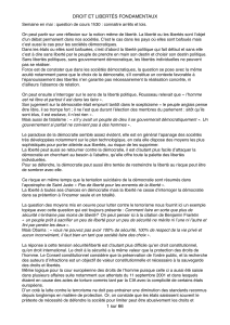 Droit et Libert&eacute;s Fondamentales: Support de cours