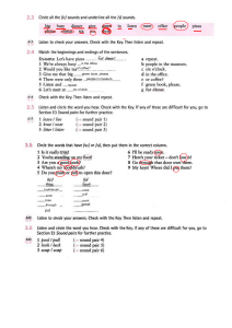 English Phonetics Worksheet: Vowel Sounds Practice