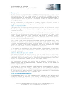 Fundamentos de Presupuestos: Una Guía de Negocios