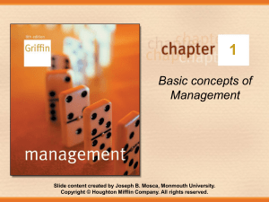 Basic Management Concepts: An Introduction