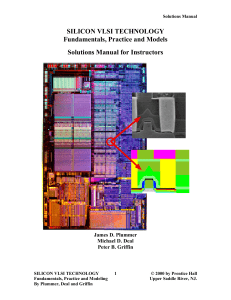 Silicon VLSI Technology Solutions Manual
