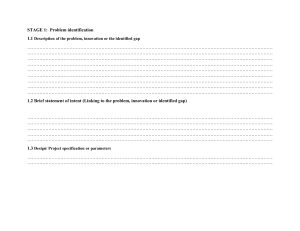 Project Design & Innovation Framework: Problem Solving & Development Guide