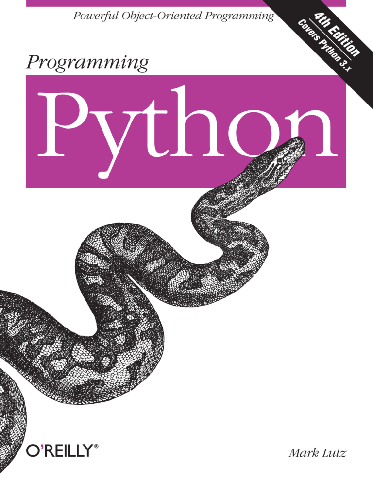 Programming Python: System & GUI Development Textbook