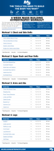 8 Week Mass Building Hypertrophy Workout Plan for Size & Strength