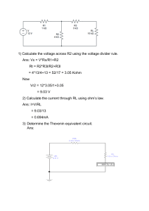 Thevenin's Theorem & Ohm's Law: Circuit Analysis Example