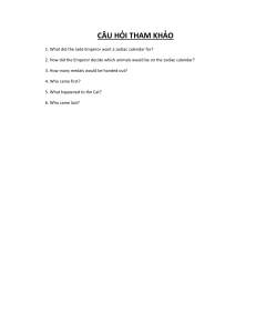 Chinese Zodiac Story Questions