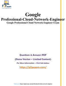 Google Cloud Network Engineer Exam Questions (Demo)