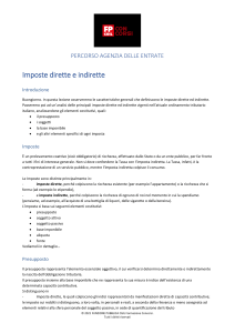 Imposte Dirette e Indirette Italiane: Panoramica