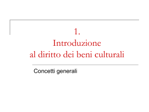 Diritto dei Beni Culturali: Introduzione