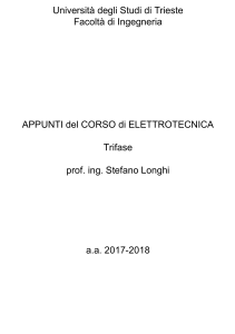 Sistemi Trifase: Appunti del Corso