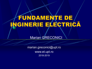 Prezentare Fundamentele Ingineriei Electrice