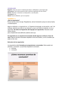 Argumentación: Definiciones, Estructura y Evaluación