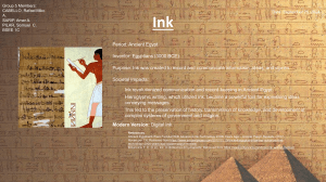 Ink in Ancient Egypt: History and Societal Impact