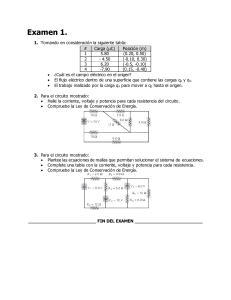 Examen de Física: Electromagnetismo y Análisis de Circuitos