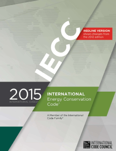 2015 International Energy Conservation Code (IECC)