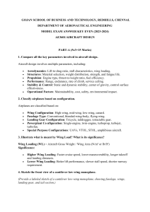 Aircraft Design Exam Answer Key - Aeronautical Engineering