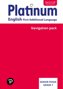 Grade 7 English FAL Navigation Pack - DBE Aligned