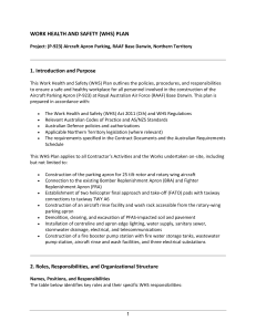 RAAF Base Darwin Aircraft Apron WHS Plan