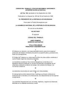 Código del Trabajo de Nicaragua: Derechos y Deberes