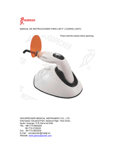 Manual de Instrucciones L&aacute;mpara de Fotocurado LED F