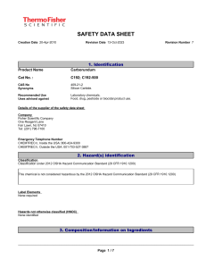Carborundum (Silicon Carbide) SDS | Safety & Hazards