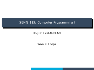 Computer Programming Loops: Break, Continue, While Loops