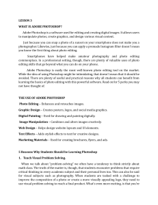 Adobe Photoshop, Movie Maker, CapCut Lesson