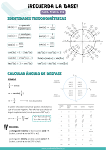 Guía de Estudio de Física PCE: Trigonometría, Movimiento y Fórmulas