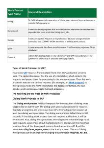 SAP Work Processes: Types, Use, and Configuration