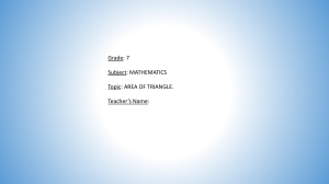 Area of Triangles: 7th Grade Math Presentation