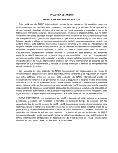 Pr&aacute;ctica Est&aacute;ndar Inspecci&oacute;n de Ductos
