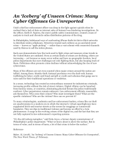 Cybercrime: The Unseen Iceberg of Offenses